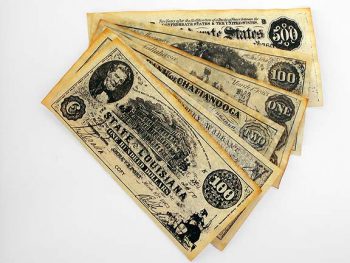 Confederate Currency Set 