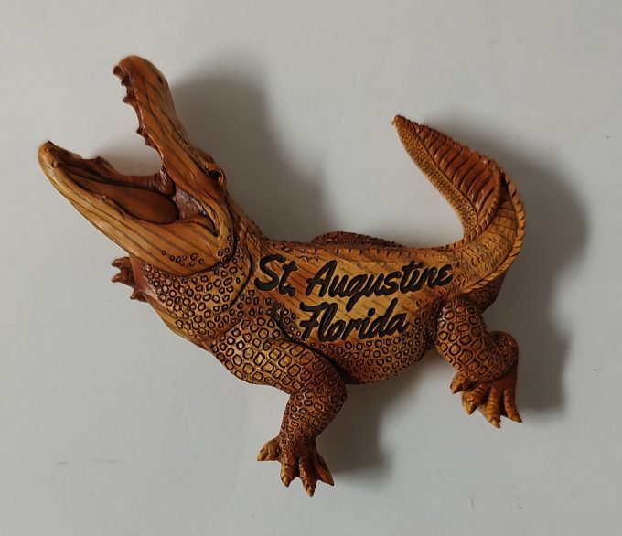 St. Augustine Alligatior Sculpture Magnet